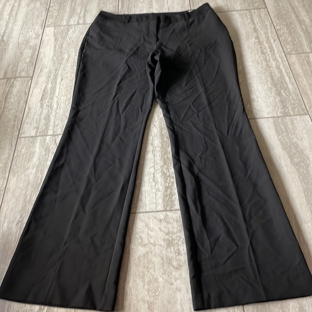 Worthington 14T curvy fit Trouser Leg Long pants. Black